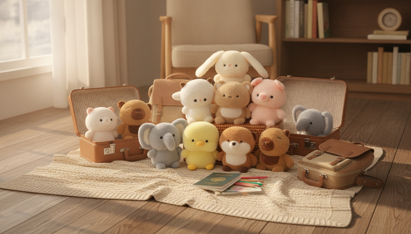 6-Inch Mini Animal Plush Toy: Cute, Soft & Travel-Ready