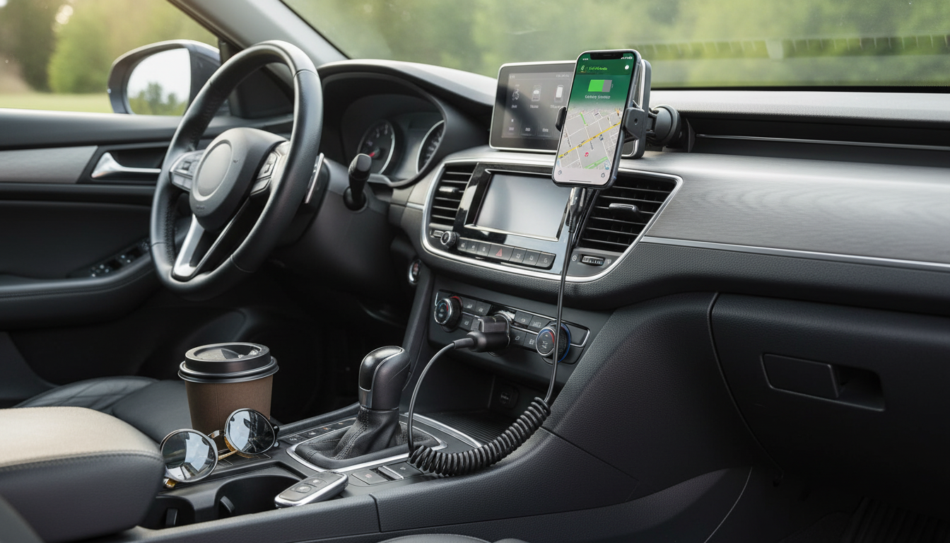 66W 5A Retractable USB-C Cable for Car Fast Charging