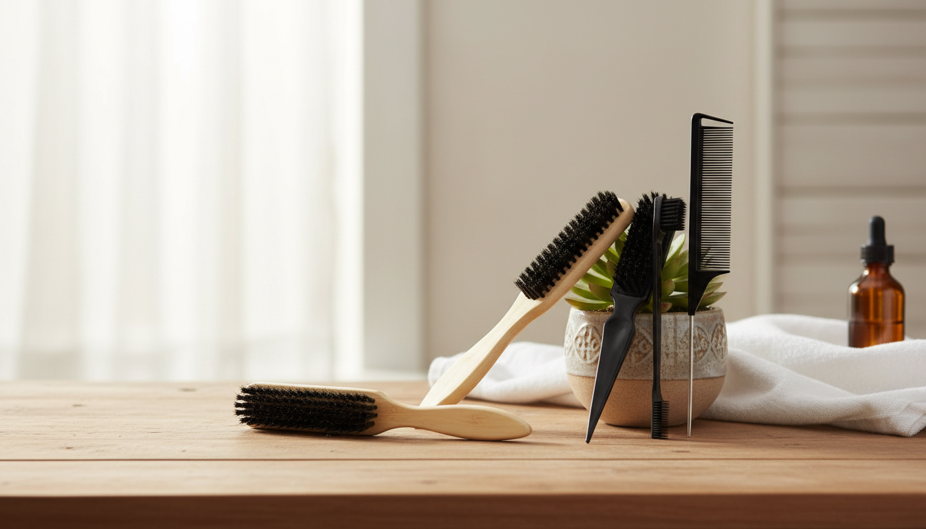 Bamboo Wig Styling Set: 5 Tools for Detangling & Parts
