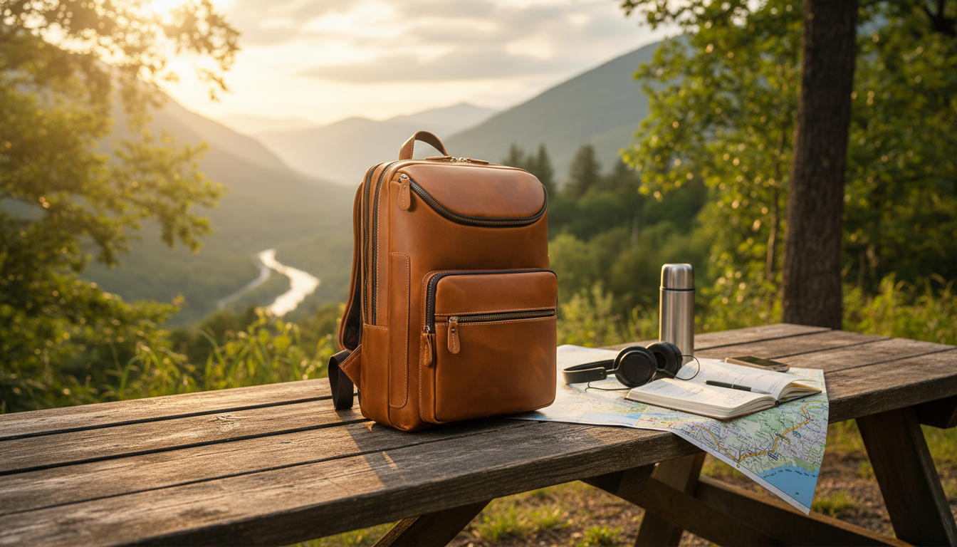 Leather 15" Business Laptop Backpack: Work & Travel Guide
