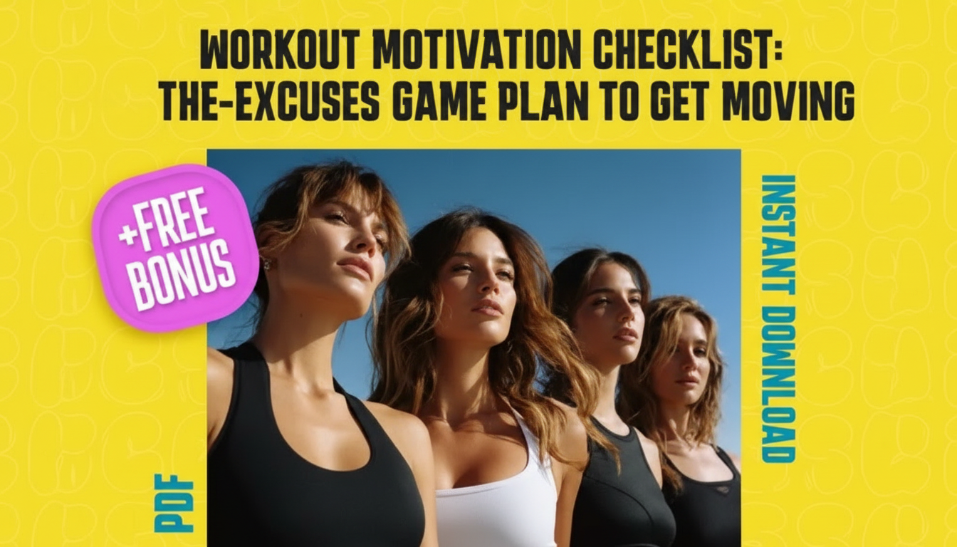 No-Excuses Workout Motivation Checklist (Printable + 14-Day)
