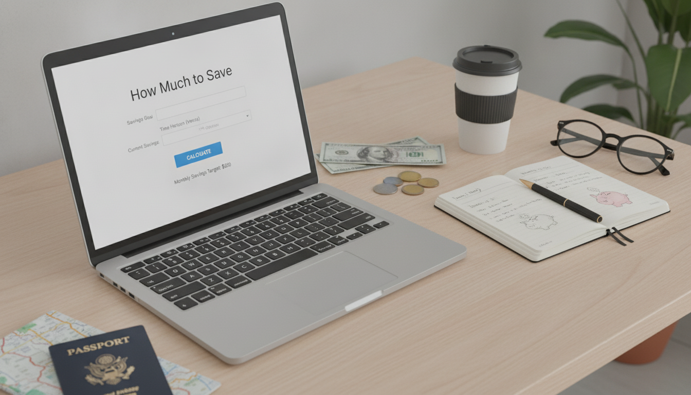 How a “How Much to Save” Calculator Sets Monthly Targets