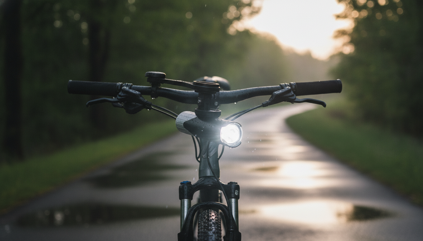 1500 Lumen IP66 Smart Bike Headlight, Aluminum Body