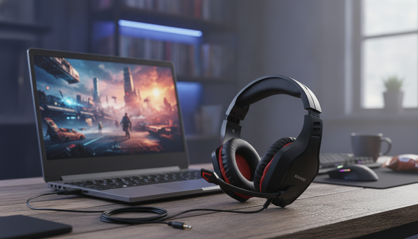 5.8G Wireless Gaming Headset: Ultra-Low Latency + NC Mic
