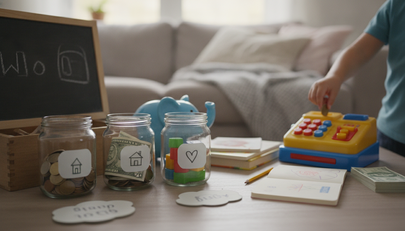 Teaching Kids About Money: Earn, Save, Spend, Give