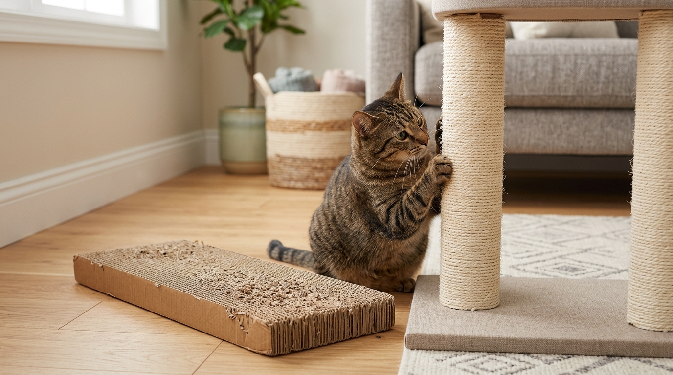 Cardboard vs Sisal: What Cats Prefer for Scratching