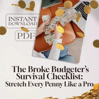 Survival Budget Checklist: Printable Plan for When You're Broke